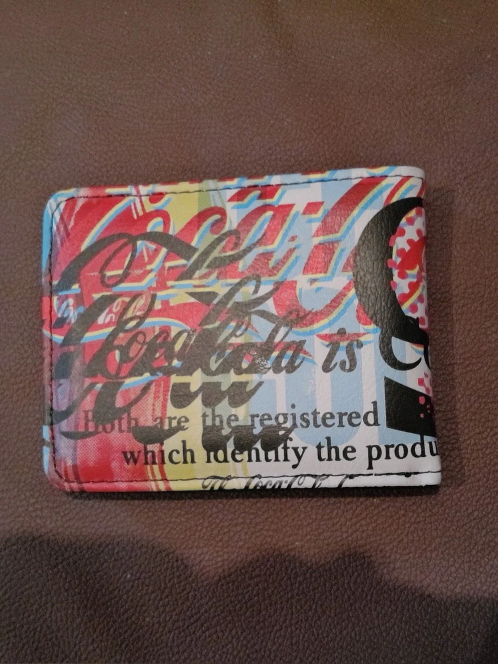Coca Cola Graphic Red Black White Men's Wallet